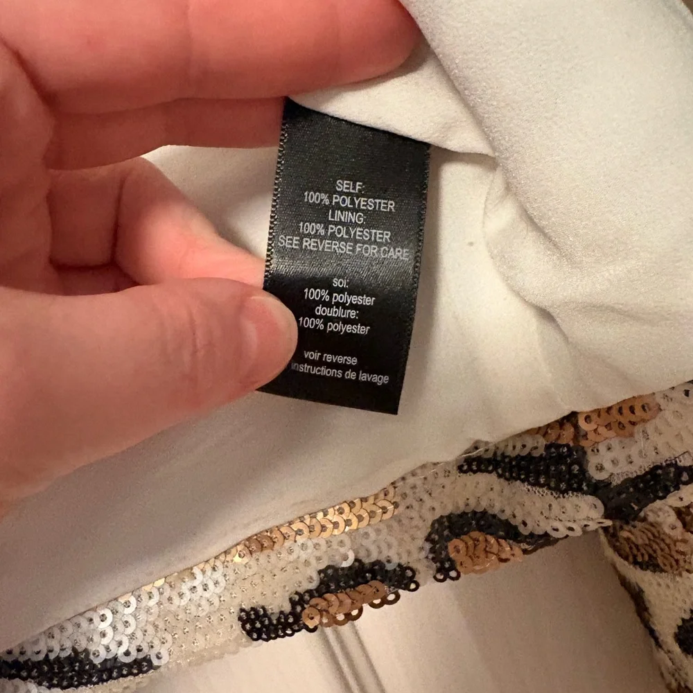 PJK Gold Sequin Tiger-Print Cropped Jacket - Gold/Black - Picture 4 of 4